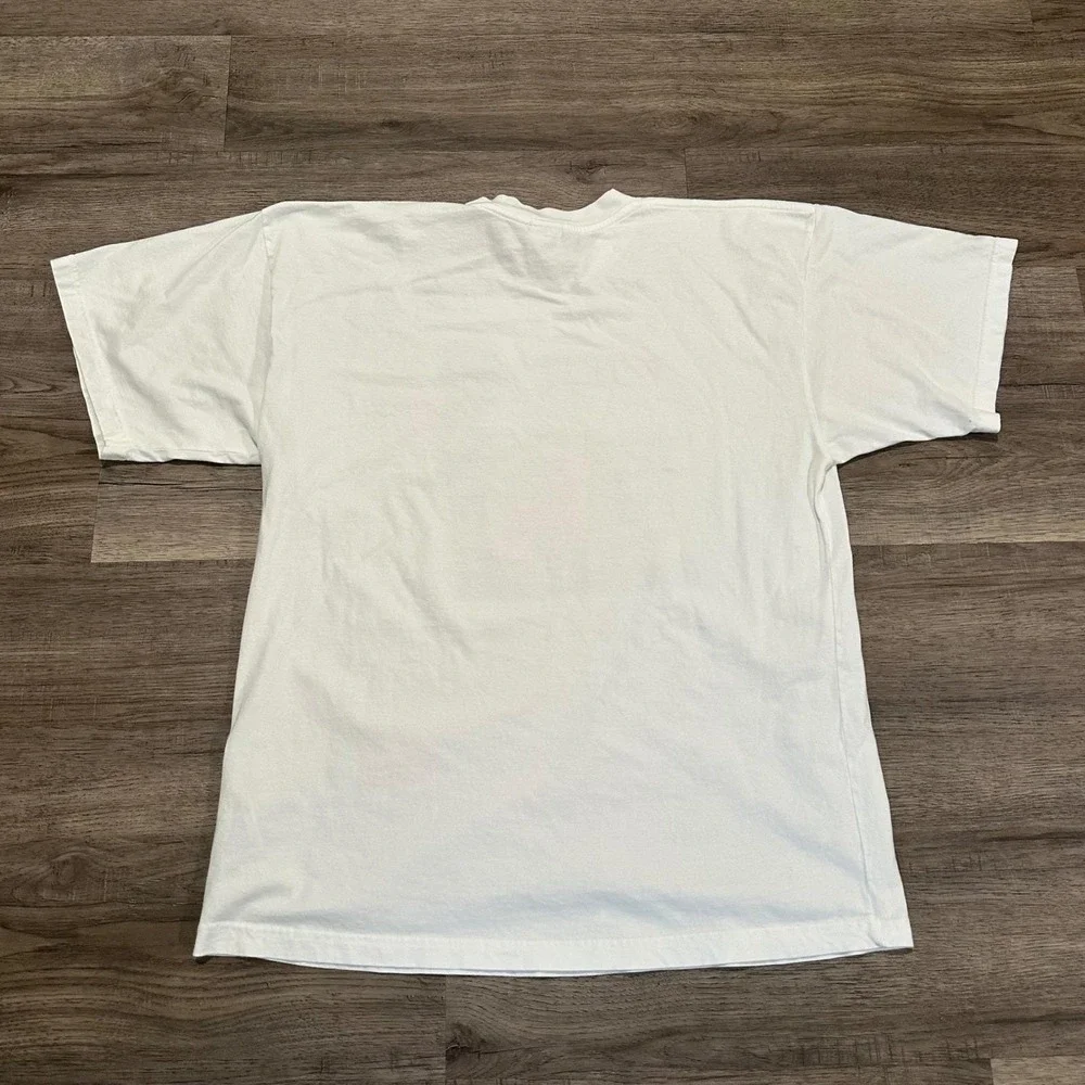 Vintage 1997 Nike Le Tour De France Graphic T-Shirt Men's XL Center Swoosh White